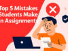 student making assignment mistakes