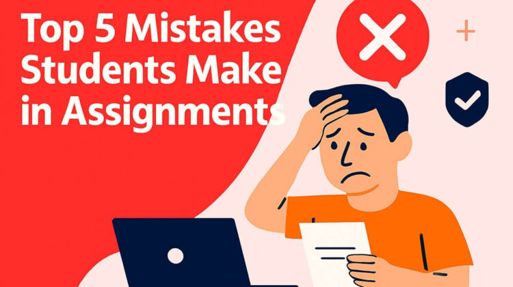 student making assignment mistakes